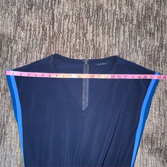 Tommy Hilfiger Women's Side Stripe Drawstring Blue V-Neck Jumpsuit Size 8 - Picture 12 of 16